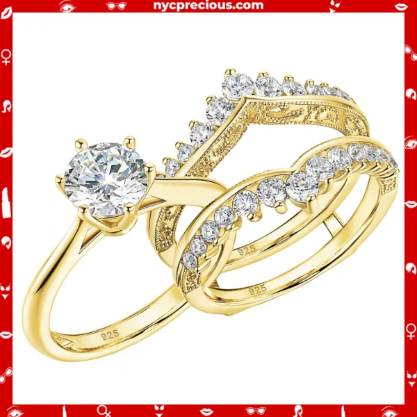 2 Carat Bridal Ring Set