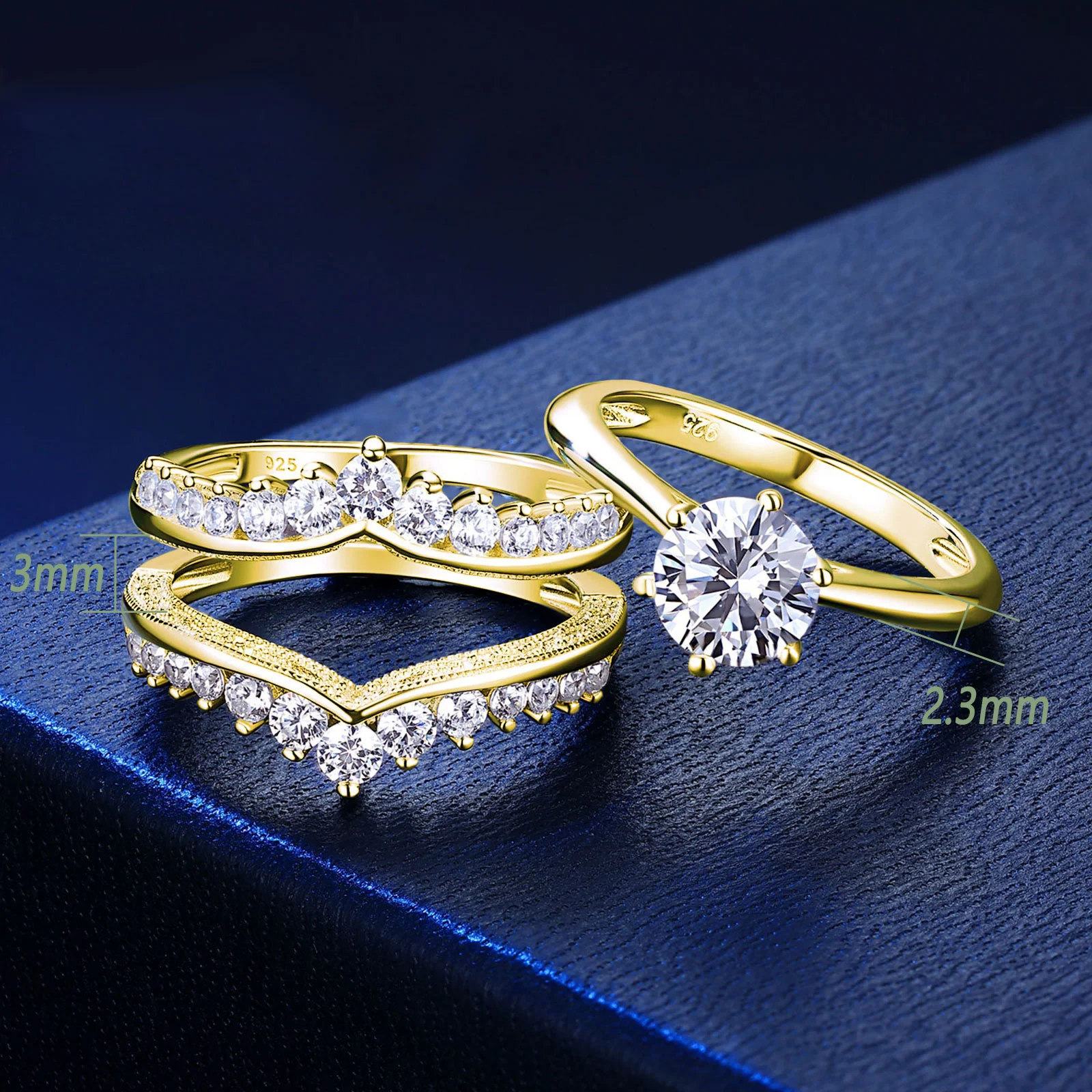 2 Carat Bridal Ring Set