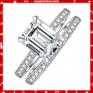 3.4 Ct Emerald Cut Rings