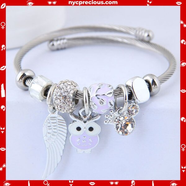 Owl Angel Wings Bracelet