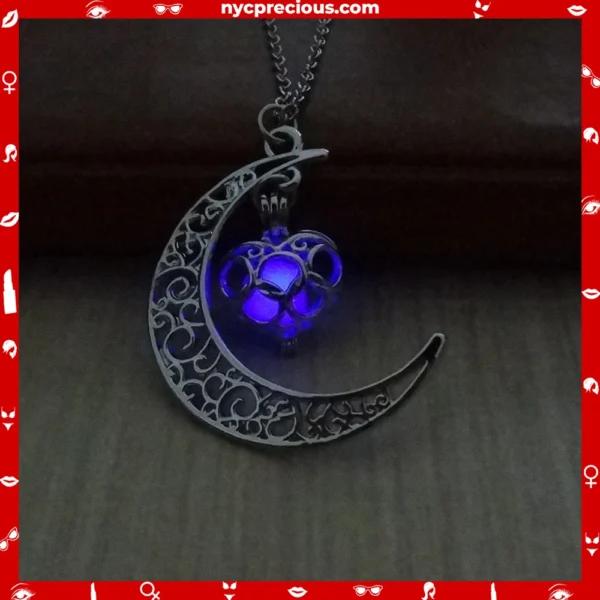 Silver Plated Glowing Pendant Necklaces