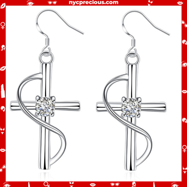 Popular Elongated Cross Earrings