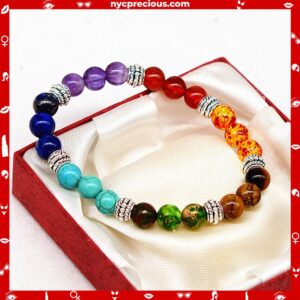 Seven Chakra Charm Yoga Bracelet