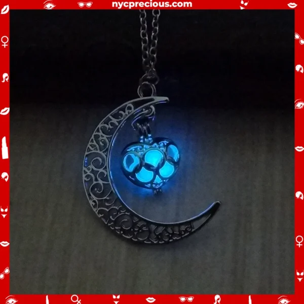 Silver Plated Glowing Pendant Necklaces