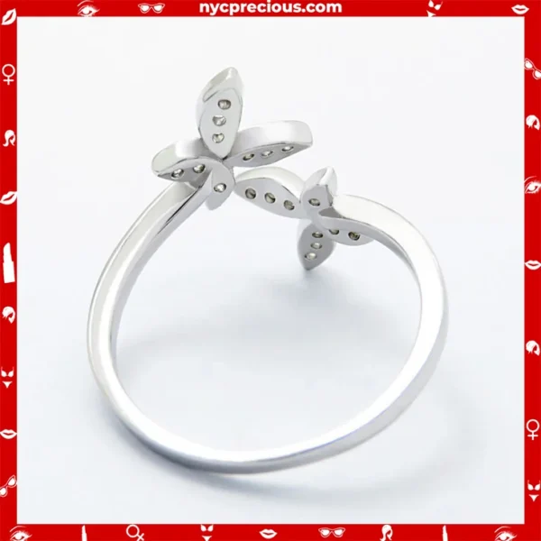 Sterling Silver Adjustable Butterfly Ring