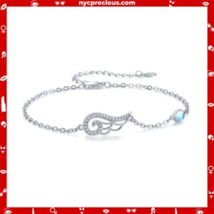 Sterling Silver Angel Wing Chain Bracelets