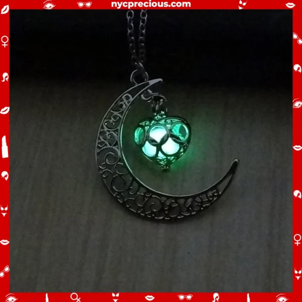 Silver Plated Glowing Pendant Necklaces