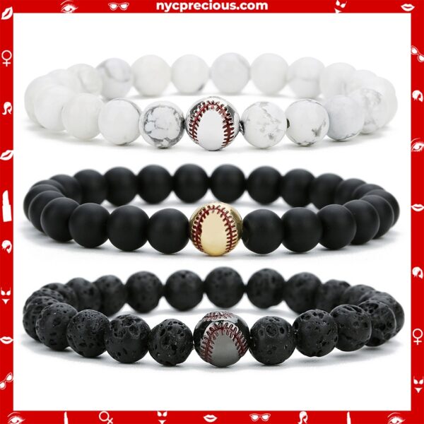 Beaded Baseball bracelet