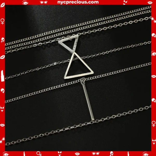 Triangle Multilayer Women's Necklace