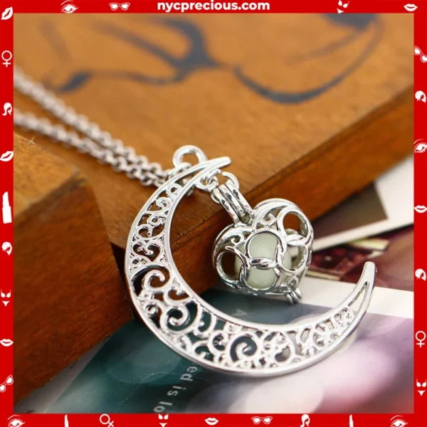 Silver Plated Glowing Pendant Necklaces