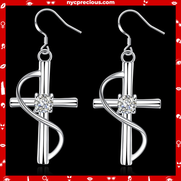 Popular Elongated Cross Earrings