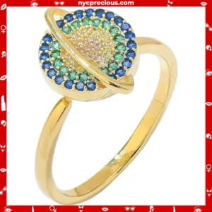 Rotating Colored Diamond Ring