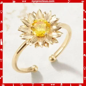 Stylish Daisy Flower Elegant Opening Ring