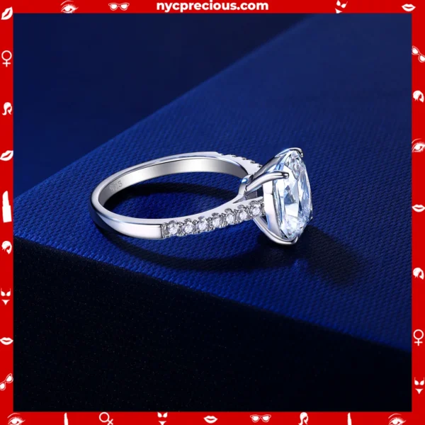 Sterling Silver Wedding Engagement Ring For Women